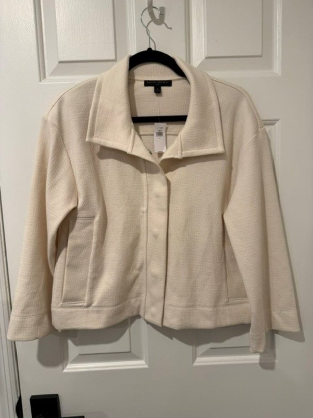 NWT Banana Republic Cream Textured Jacket - Small